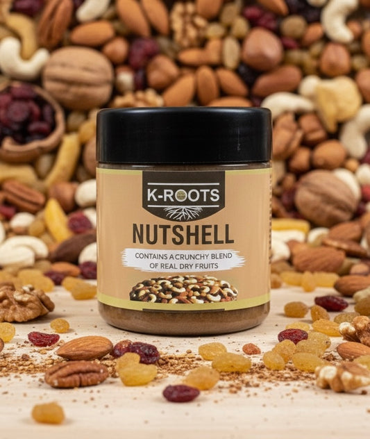 K-Roots ‘Nutshell’ Spread – 100% Organic Dry Fruit Crunch Delight (250g)
